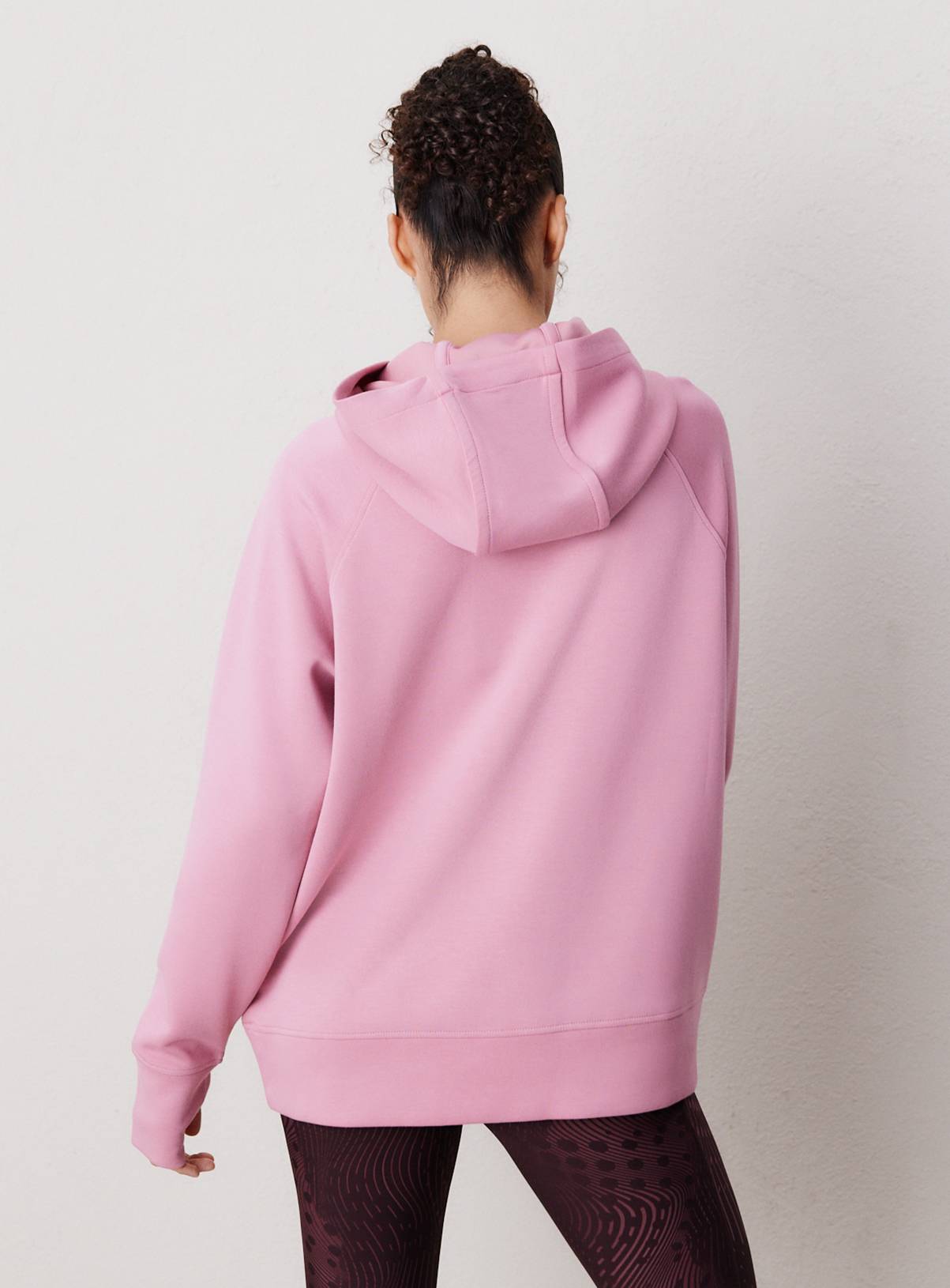 REAKTIV Light Pink Scuba Longline Hoodie XXL - Image 6